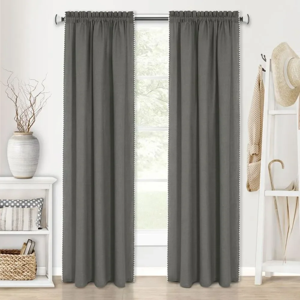 Achim Home Furnishing Kendal Window Curtains for Kitchen and Livingrooms,